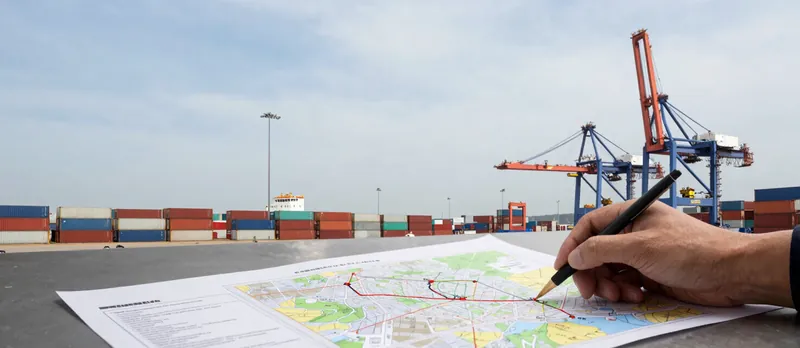 Konteyner limanında sevkiyat rotası planlanıyor